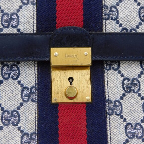 Gucci Foldover Guccissima Envelope Clutch | Vintage | Leather Trim | VGUC - Picture 3 of 14